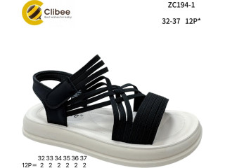 Босоніжки дитячі Clibee ZC194-1 black 32-37