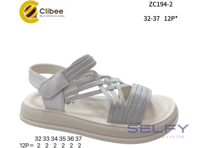 Босоніжки дитячі Clibee ZC194-2 white 32-37, Фото 1