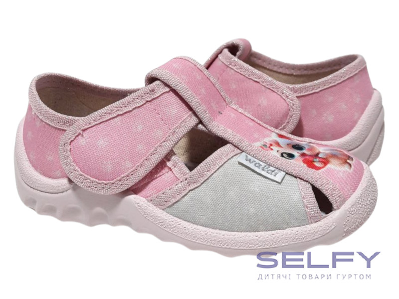 Маша 21-27 рожева, пудра підошва, cute cat, Фото 1