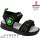 Босоніжки дитячі Apawwa N1380P black-green LED 26-31 УЦІНКА