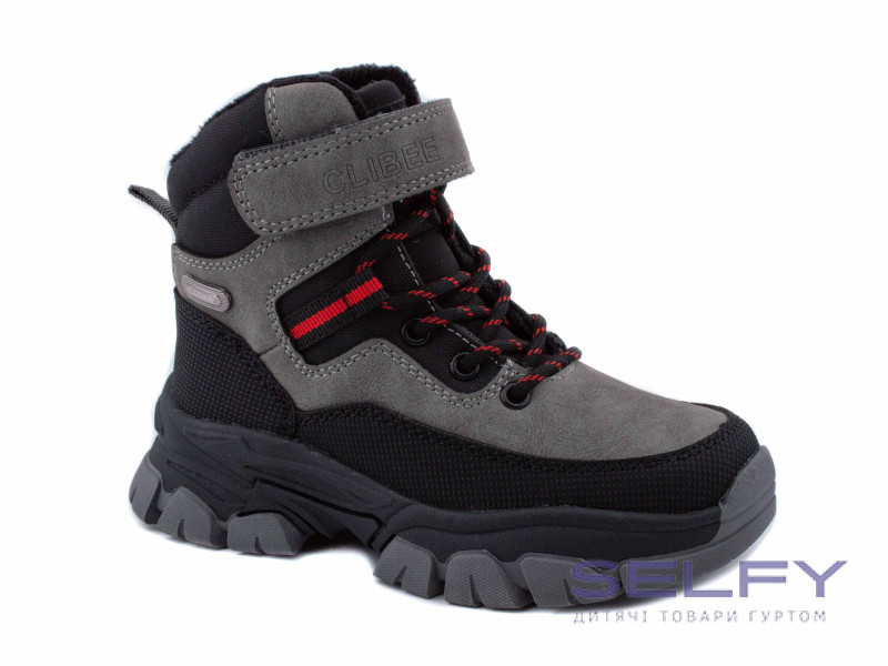 Черевики зимові дитячі Clibee HB256 grey-black 26-31 по-розмірно, Фото 1