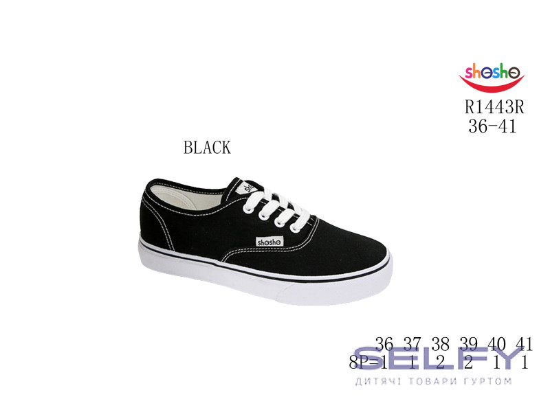 Кеди Apawwa R1443R black 36-41, Фото 1