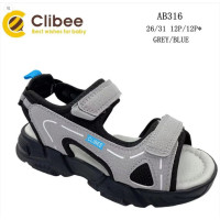 Босоніжки дитячі Clibee AB316 grey-blue 26-31