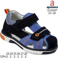 Босоніжки дитячі Apawwa S3306P navy-orange 23-28 по-розмірно