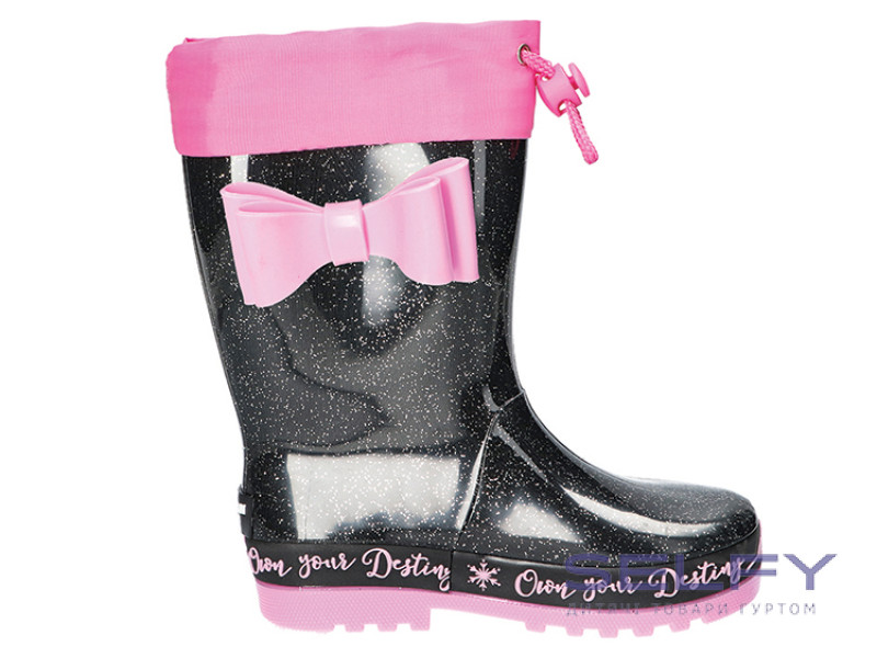 Резинові черевики American Club KAL 26/24 чорно-рожевий 26-30 (785/25), Фото 1