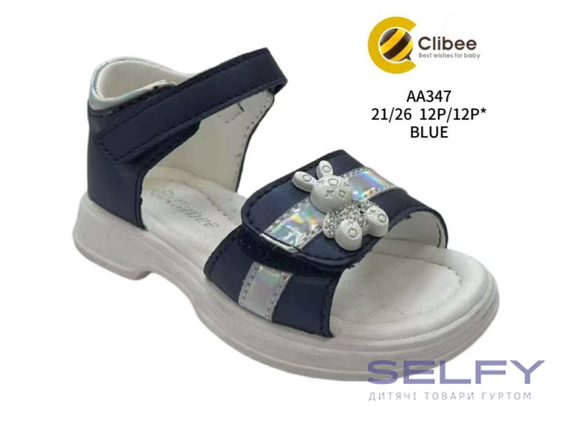 Босоніжки дитячі Clibee AA347 navy-white 21-26, Фото 1