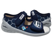 Адам 24-30 синій, сіра підошва, машина