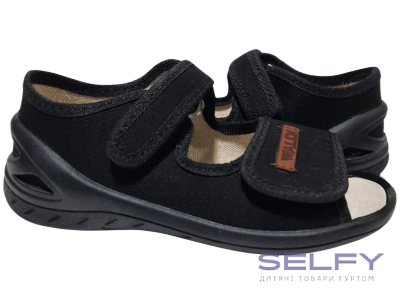 Адам 25-29 чорний, чорна підошва, Фото 1