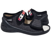 Адам 25-29 чорний, чорна підошва, football