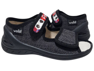 Адам 25-29 черный, черная подошва, football