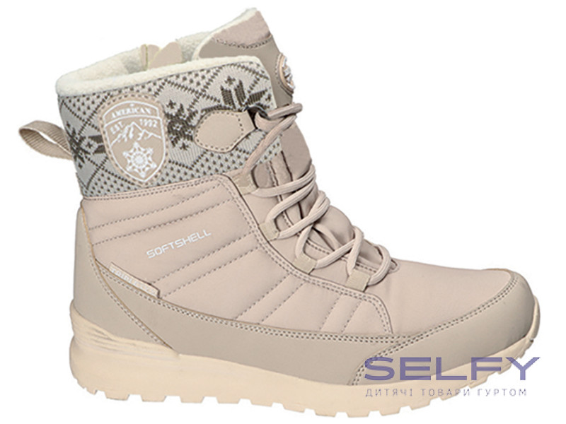 Термочеревики SOFTSHELL American Club SN 74 бежевий 37-41 (980/25), Фото 1