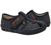 Pitter 26-32 чорний, чорна підошва