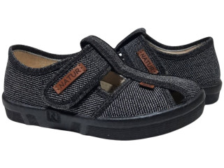 Pitter 26-32 чорний, чорна підошва