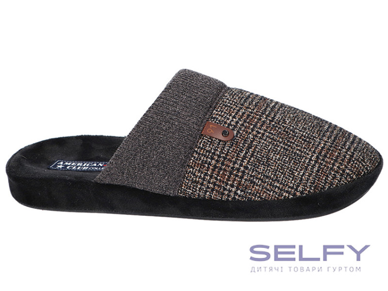 Тапочки домашние American Club SL 25/24 черный 41-45 (1028/25), Фото 1