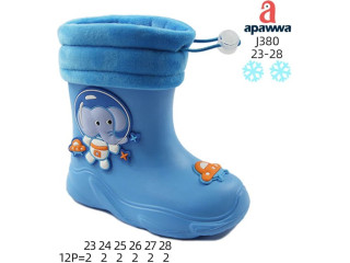 Гумові чоботи дитячі Apawwa J380 blue 23-28