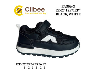 Кросівки дитячі Clibee EA506-3 black-white 22-27