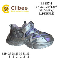 Кросівки дитячі Clibee EB387-1 silvery-l.purple 27-32