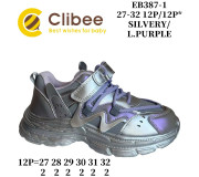 Кросівки дитячі Clibee EB387 silvery-l.purple 27-32