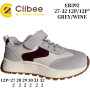 Кросівки дитячі Clibee EB392 grey-wine 27-32 Кросівки дитячі Clibee EB392 grey-wine 27-32