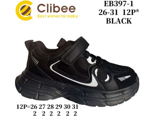 Кросівки дитячі Clibee EB397-1 black 26-31