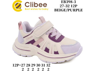 Кросівки дитячі Clibee EB398 beige-purple 27-32