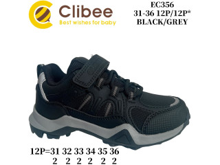 Кроссовки детские Clibee EC356 black-grey 31-36