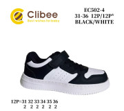 Кросівки дитячі Clibee EC502-4 black-white 31-36
