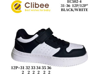Кросівки дитячі Clibee EC502-4 black-white 31-36