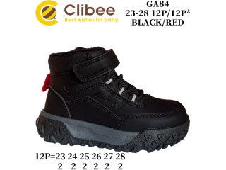Черевики дитячі Clibee GA84 black-red 23-28