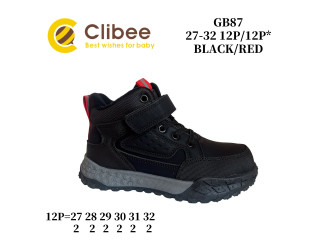 Черевики дитячі Clibee GB87 black-red 27-32