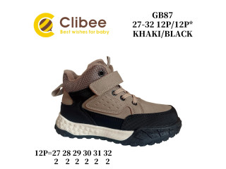 Черевики дитячі Clibee GB87 khaki-black 27-32