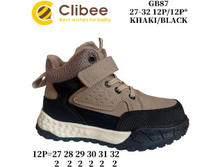 Черевики дитячі Clibee GB87 khaki-black 27-32