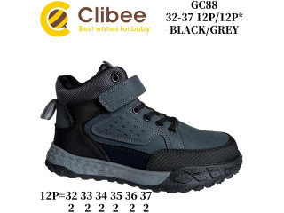 Черевики дитячі Clibee GC88 black-grey 32-37