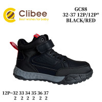 Черевики дитячі Clibee GC88 black-red 32-37