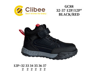 Черевики дитячі Clibee GC88 black-red 32-37
