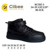 Хайтопи дитячі Clibee KC582-1 black 34-39