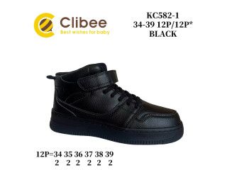 Хайтопи дитячі Clibee KC582-1 black 34-39