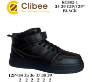 Хайтопи дитячі Clibee KC582 black 34-39 Хайтопи дитячі Clibee KC582 black 34-39
