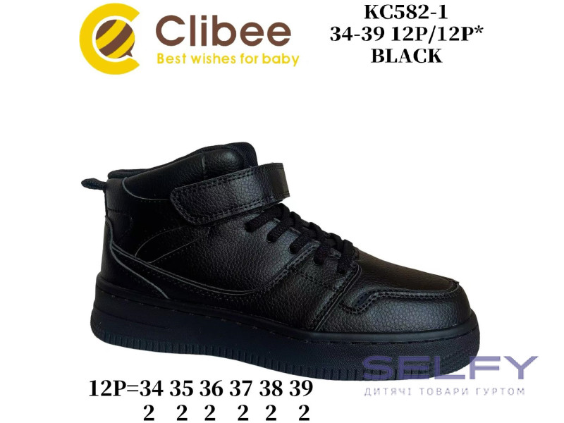 Хайтопи дитячі Clibee KC582 black 34-39, Фото 1