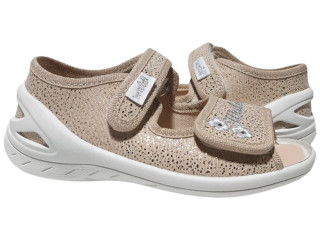 Ева 25-29 бежевая, цветы