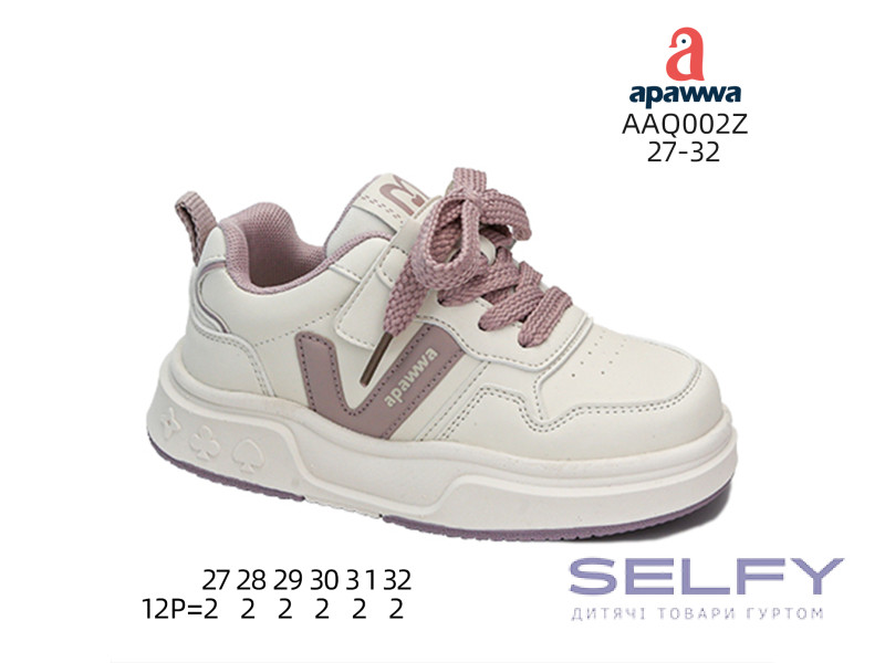 Кросівки дитячі Apawwa AAQ002Z beige-pink 27-32, Фото 1
