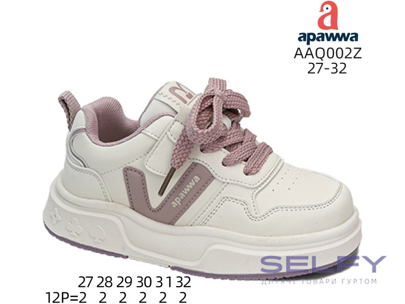Кросівки дитячі Apawwa AAQ002Z beige-pink 27-32, Фото 1