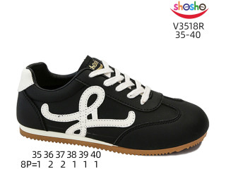 Кросівки ShoSho V3518R black 35-40