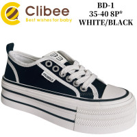 Кеди Clibee BD-1 white/black 35-40 по- розмірно