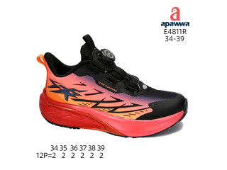 Кросівки ShoSho E4811R black-red 34-39