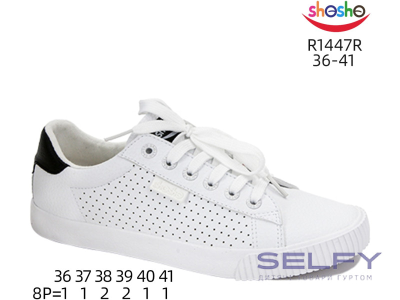 Кеди ShoSho R1447R white 36-41, Фото 1