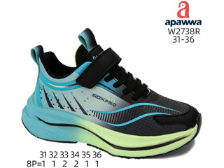 Кросівки дитячі Apawwa W2738R black-green 31-36
