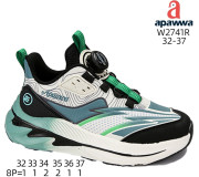 Кросівки дитячі Apawwa W2741R black-green 32-37