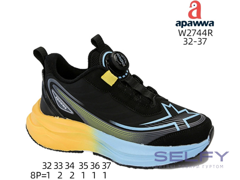 Кросівки дитячі Apawwa W2744R black-navy 32-37, Фото 1