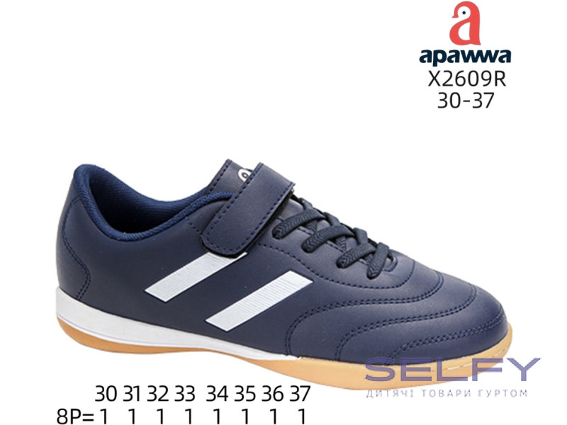 Футзалки дитячі Apawwa X2609R navy 30-37, Фото 1